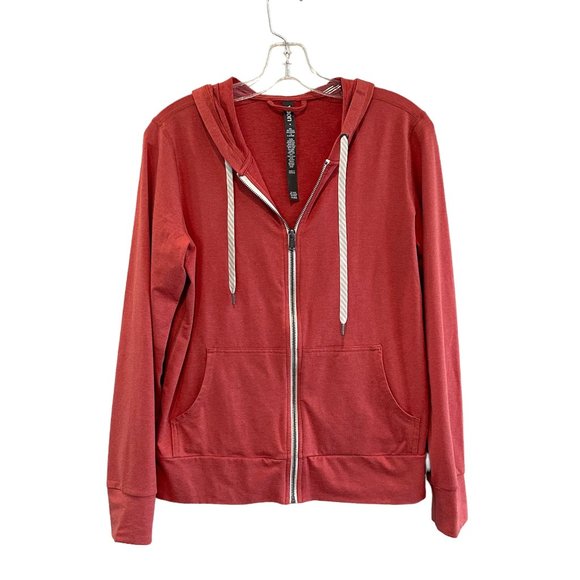 Vuori Tops - Vuori Halo Performance 2.0 Hoodie in Cinnamon Heather